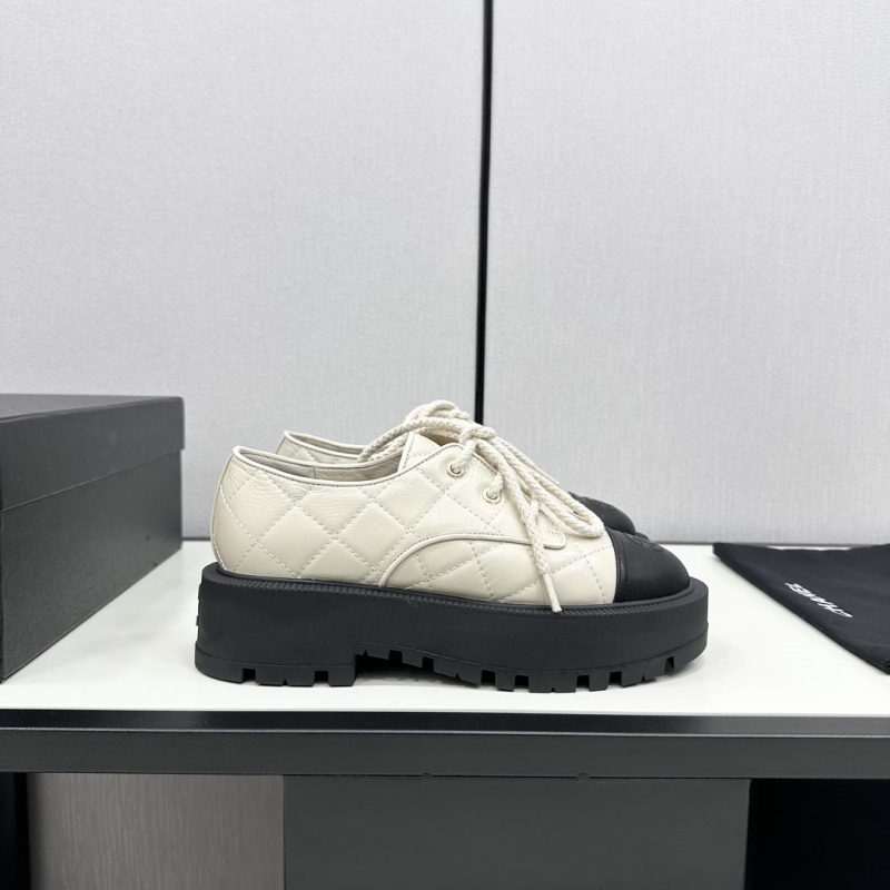 Ch*el leather shoes
